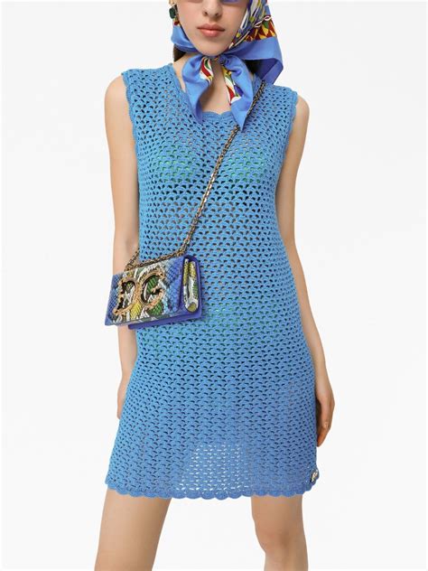 dolce gabbana crocheted sleeveless top|Dolce & Gabbana Crochet Tops for Women .